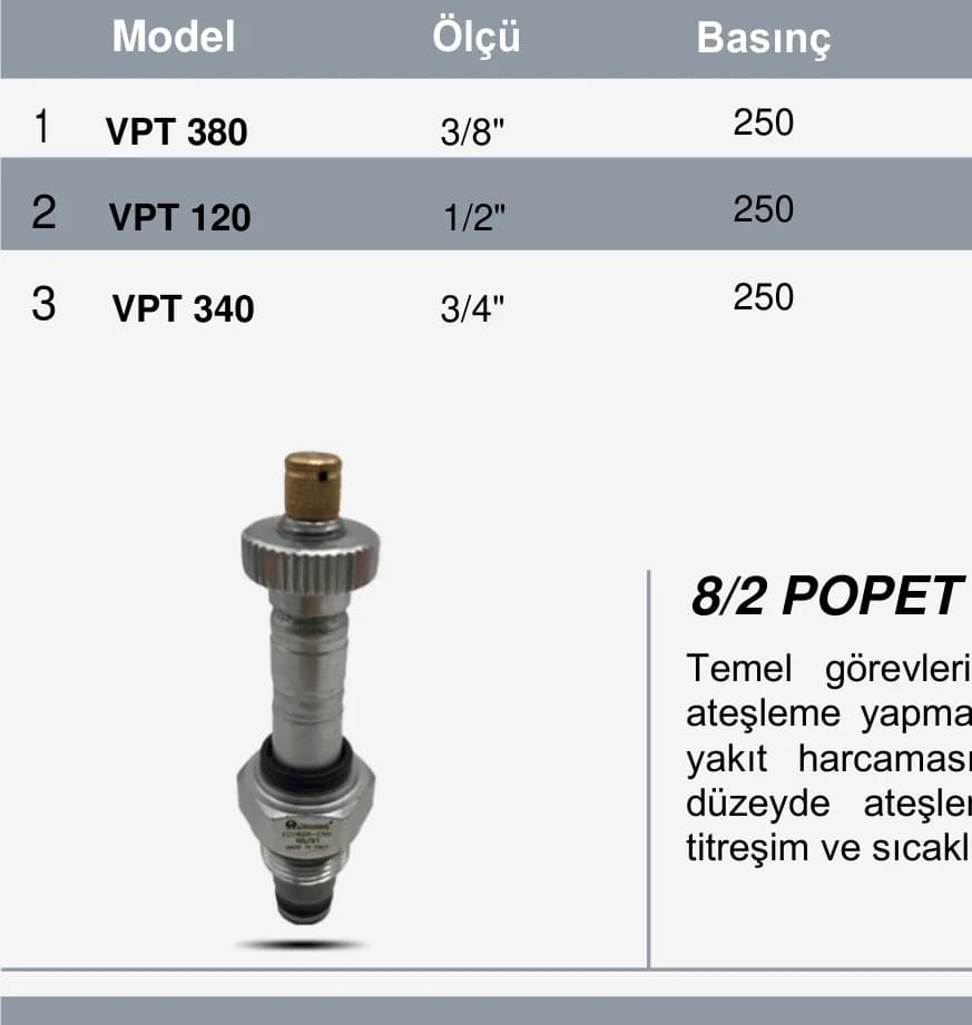 VPT 3 Yollu Hız Ayar